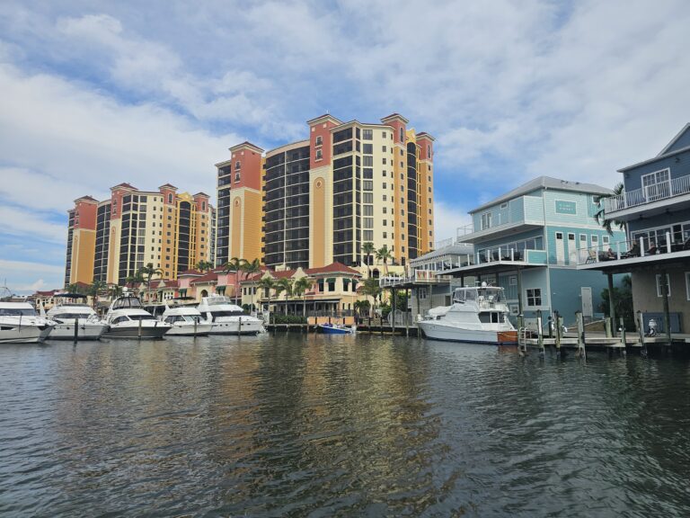 Cape Harbour Towers and Partial Funky Fish Houses View